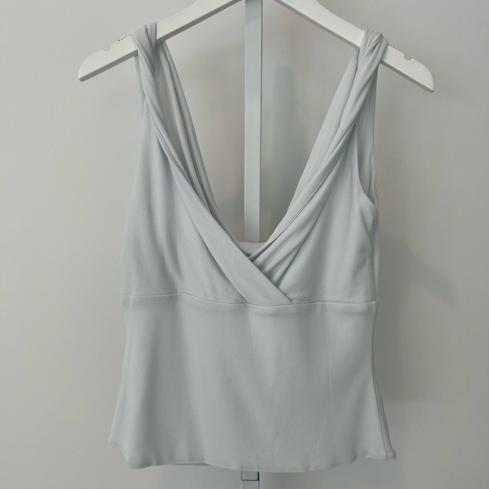 BILL BLASS LIGHT BLUE SKIRT SET TOP SIZE 2 SKIRT SIZE 4 - Picture 8 of 17